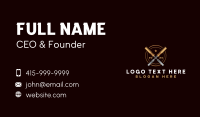 Chisel Carpentry Joinery Business Card Design