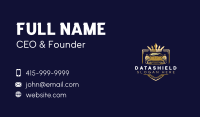 Crown Shield Car Business Card Design