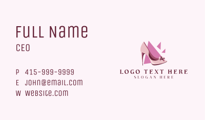Elegant Stiletto Heels Business Card Image Preview