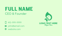 Green Leaf Chameleon Business Card Image Preview