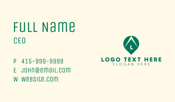 Green Arrow Tracking Business Card Design Image Preview