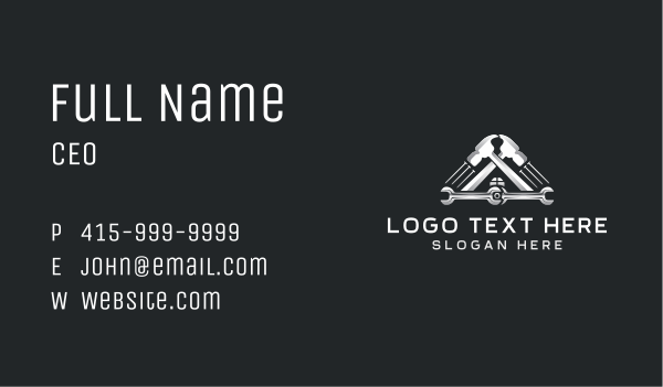 Handyman House Repair Business Card Design Image Preview