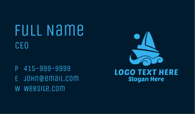 Nautical Sailboat Yacht Business Card Image Preview