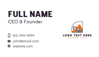 Builder Digger Excavation Business Card Design