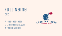 Medieval Knight Bannerman Business Card Image Preview