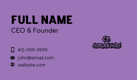 Freestyle Graffiti Wordmark Business Card Image Preview