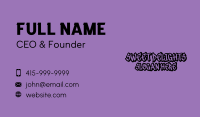 Freestyle Graffiti Wordmark Business Card Image Preview