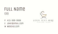 Mountain Goat Cartoon Business Card Image Preview