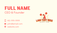 Cheerleader Dance Pompom Business Card Preview