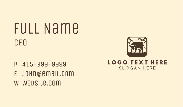 Cattle Grass Livestock Business Card Design Image Preview