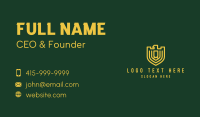 Gold Eagle Shield Business Card Image Preview