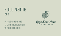 Handcrafted Floral Crochet Yarn Business Card Image Preview