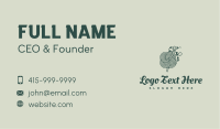 Handcrafted Floral Crochet Yarn Business Card Image Preview