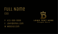 Luxury Crown Letter D Business Card Image Preview