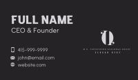 Premium Classic Letter O Business Card Image Preview