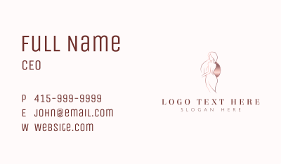 Beautiful Woman Dress Business Card Image Preview