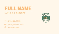 Retro Sunset Emblem Business Card Image Preview