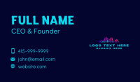 Digital Music Wave Business Card Preview