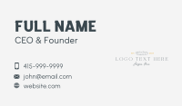Hipster Baking Wordmark Business Card Image Preview