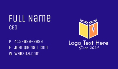 Book Online Class  Business Card Image Preview