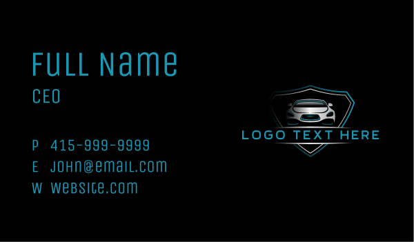 Car Mechanic Badge Business Card Design Image Preview