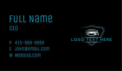 Car Mechanic Badge Business Card Image Preview
