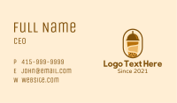 Milk Tea Tapioca Drink Business Card Image Preview