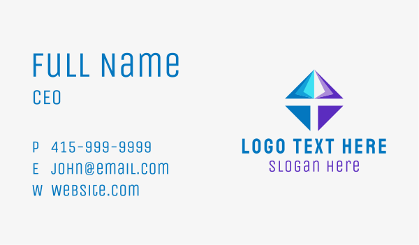Startup Diamond Jewelry  Business Card Design Image Preview
