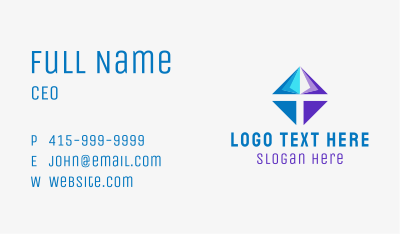 Startup Diamond Jewelry  Business Card Image Preview