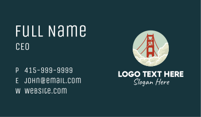Golden Gate San Fransisco Business Card Image Preview
