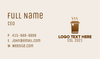 Coffee Shop Library  Business Card Image Preview
