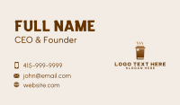 Coffee Shop Library  Business Card Image Preview