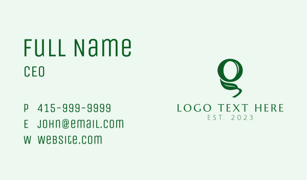 Farming Agriculture Letter O Business Card Design Image Preview