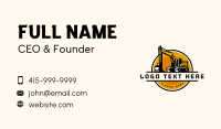 Excavator Construction Backhoe Business Card Preview