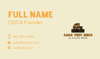 Flat Bed Truck Transportation Business Card Preview