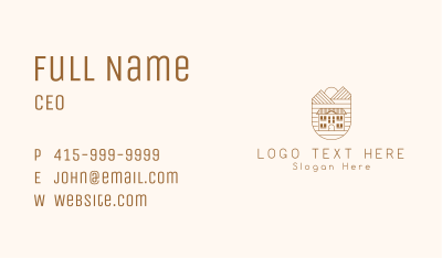 Countryside Mountain Mansion Business Card Image Preview