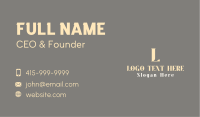 Elegant Luxurious Wordmark Business Card Image Preview