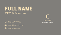 Elegant Luxurious Wordmark Business Card Image Preview