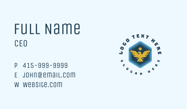 Military Bird Eagle Business Card Design Image Preview
