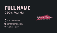 Paint Brushstroke Artist Business Card Image Preview