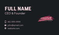 Paint Brushstroke Artist Business Card Image Preview