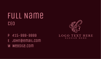 Pink Elegant Lady Hat Business Card Image Preview