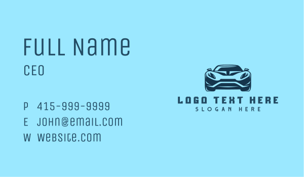 Sports Car Automotive Business Card Design Image Preview