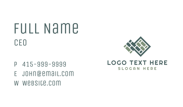 Tile Floor Pavement Pattern Business Card Design Image Preview