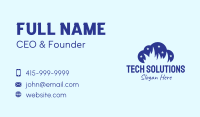 Blue Cloud Flame Business Card Image Preview