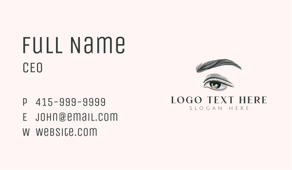 Beauty Salon Eye Makeup Business Card Design Image Preview