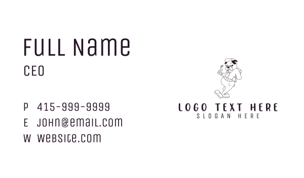 Pug Cartoon Dog Business Card Design Image Preview