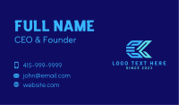 Futuristic Tech Fish Tail Business Card Image Preview