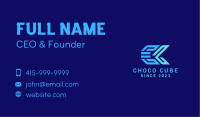 Futuristic Tech Fish Tail Business Card Image Preview