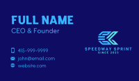 Futuristic Tech Fish Tail Business Card Image Preview